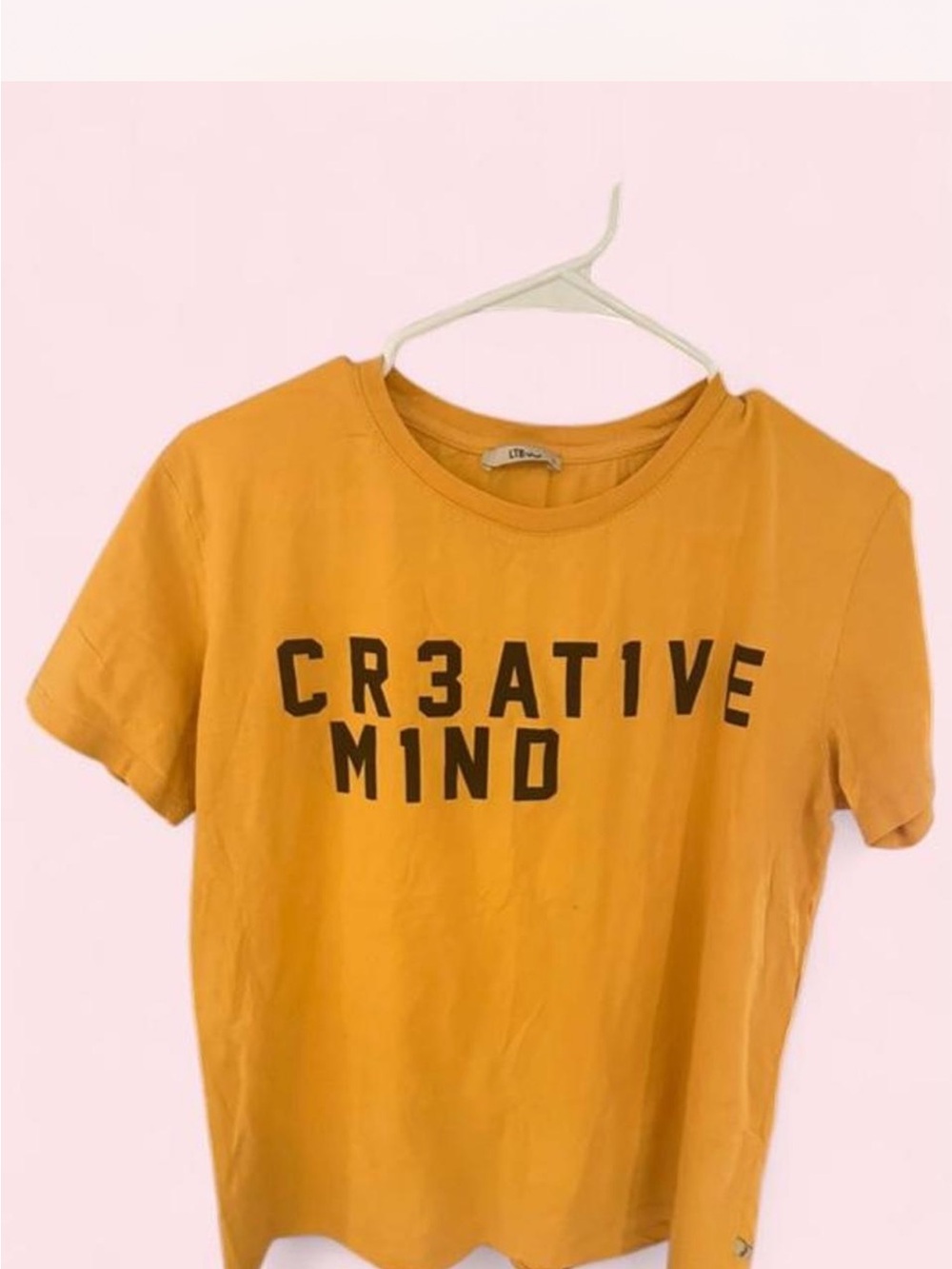 Creative Mind Graphic Tee - Mustard Yellow